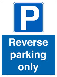 Reverse parking only